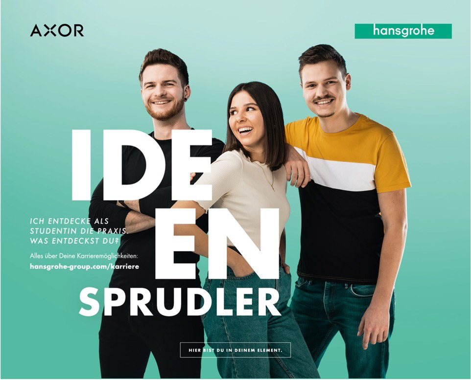 teufels Personalmarketing Kampagne für Hansgrohe