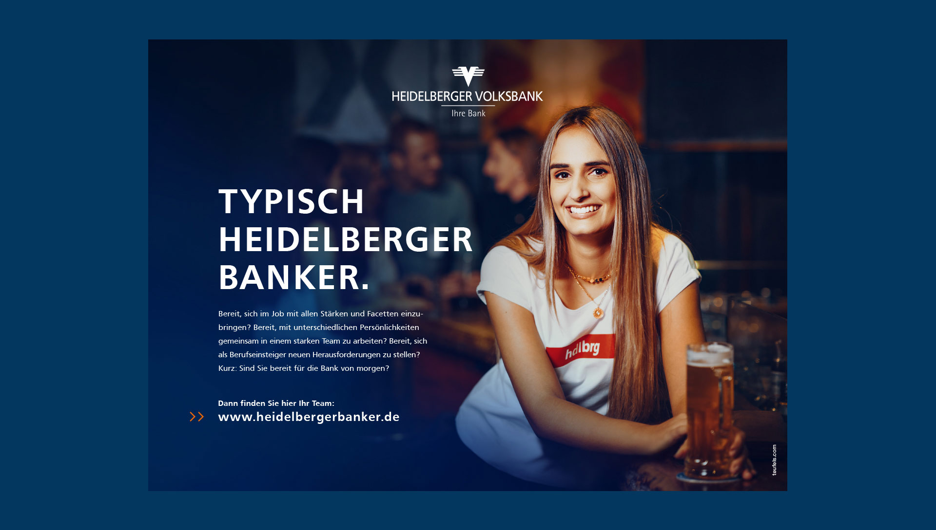 Anzeige für die Heidelberger Volksbank
