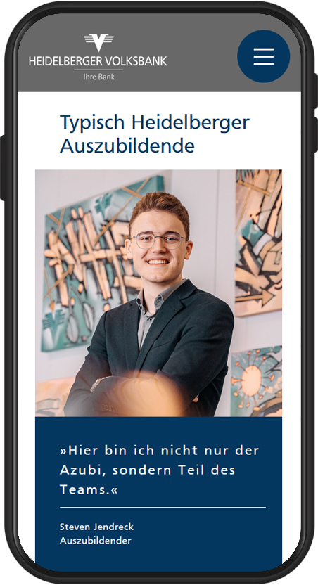 Website der Heidelberger Volksbank